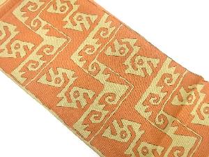 抽象模様織出し全通袋帯